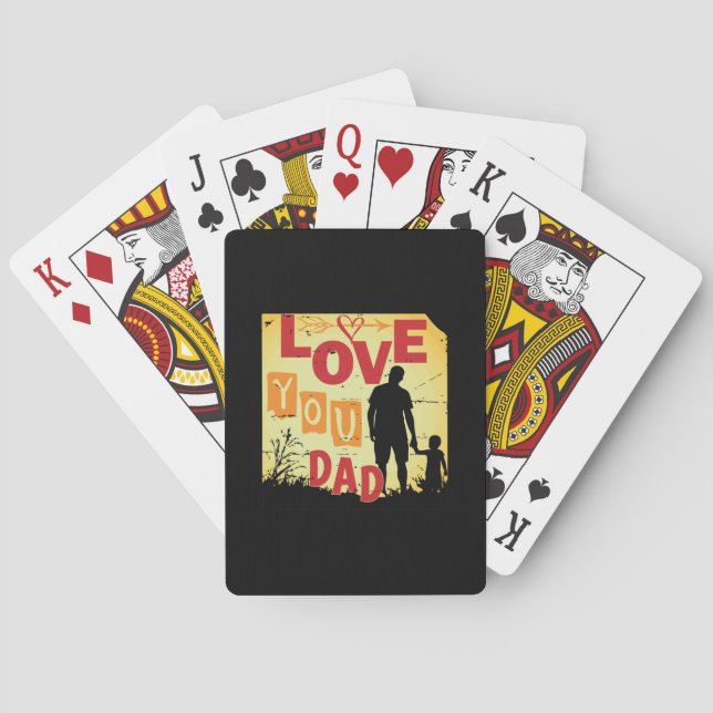 Großvater Quotes | LIEBE VATER Spielkarten (Rückseite)