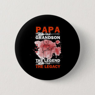 Großvater Quotes Papa und Grandson Button