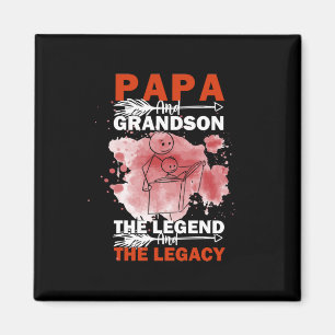 Großvater Quotes Papa und Grandson Magnet