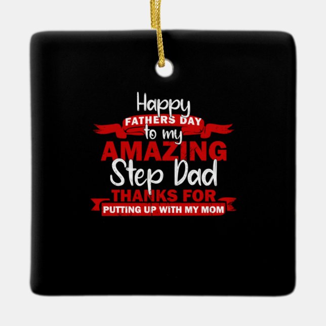 Großvater Quotes | Phantastisch Step Daddy Keramikornament (Vorderseite)