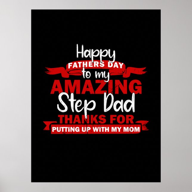 Großvater Quotes | Phantastisch Step Daddy Poster (Vorne)