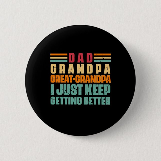 Großvater Quotes | Vater Großer Opa Button (Vorderseite)