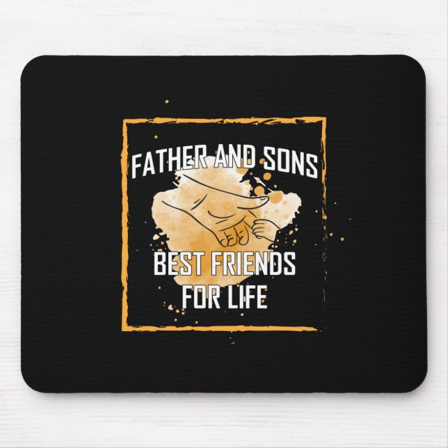 Großvater Quotes | Vater und Sohn bester Freund Mousepad (Vorne)