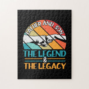 Großvater Quotes Vater und Sohn der Legende Puzzle