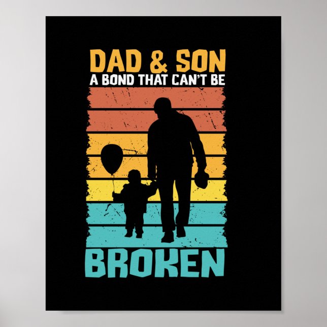 Großvater Quotes | Vater und Sohn Poster (Vorne)