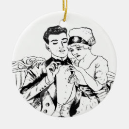 Großvater Russell Swigert, das zu Großmutter 1917 Keramik Ornament