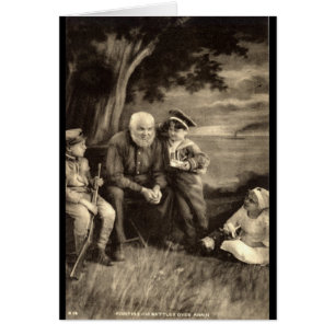 Großvater sagt Kriegs-Geschichten Vintages 1918