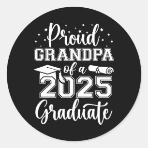 Großvater Senior 2025 Proud Opa mit einer CL von 2 Runder Aufkleber