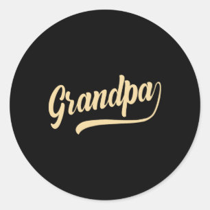 Großvater Shirt Vintager Vatertag für G-PA-Großmut Runder Aufkleber