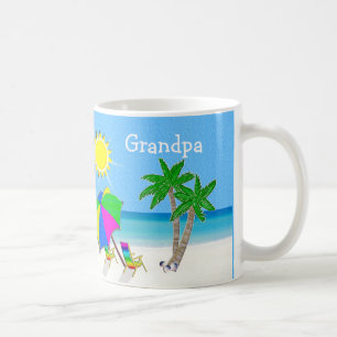 GROSSVATER Tassen-Strand-Themed Kaffee-Tassen Tasse
