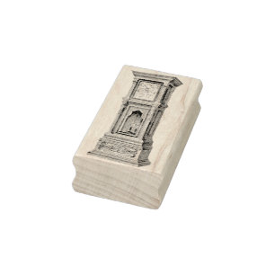 Großvater Uhr Vintager Gummi Briefmarke Gummistempel