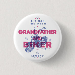 Großvater und Biker der Mann der Mythos der Legend Button
