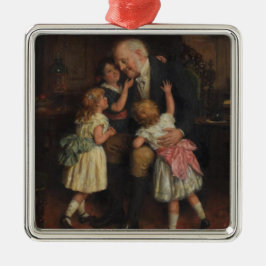Großvater und Großtöchter (von Joseph Clark) Ornament Aus Metall