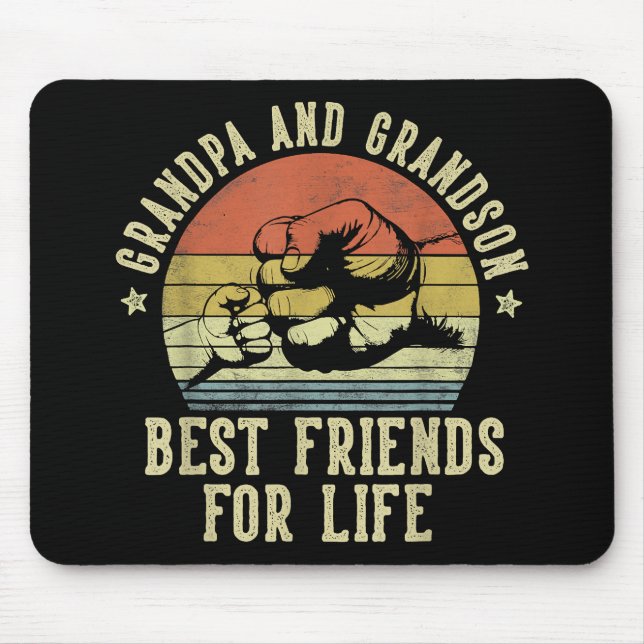 Großvater und Großvater Beste Freunde des Lebens Mousepad (Vorne)