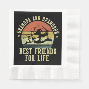 Großvater und Großvater Beste Freunde des Lebens Serviette
