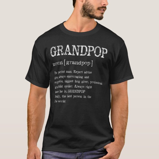 Großvater Vatertag der Großoper-Definition T-Shirt (Vorderseite)