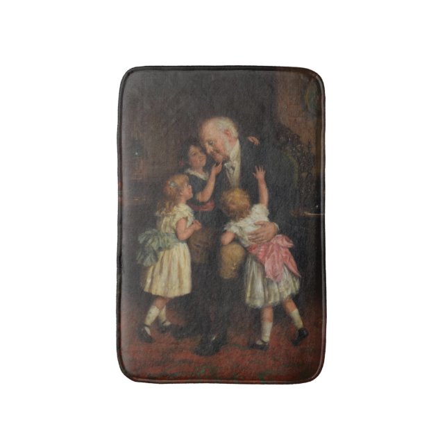 Großvater (von Joseph Clark) Badematte (Vorderseite Vertikal)