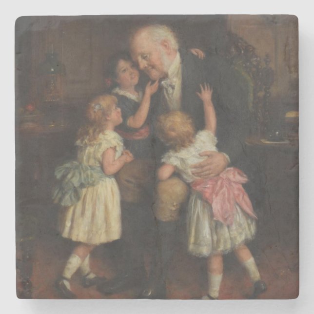 Großvater (von Joseph Clark) Steinuntersetzer (Vorderseite)