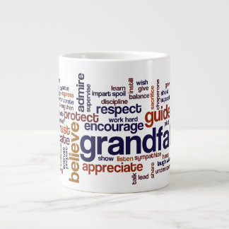 Großväterliche Wort-Wolke Jumbo-Tasse