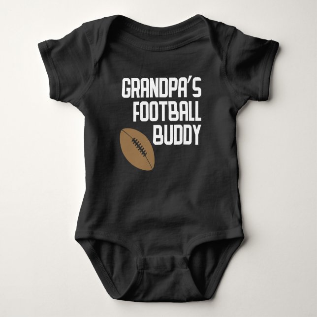 Großvaters Fußballbuddy Baby Strampler (Vorderseite)