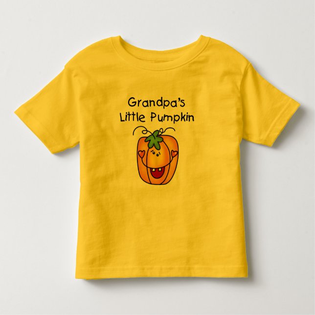 Großvaters kleine Kürbis-Hemden und Geschenke Kleinkind T-shirt (Vorderseite)