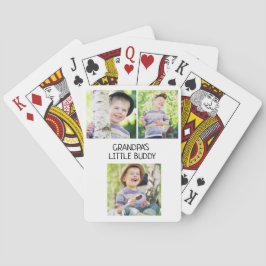 Großvaters kleiner Buddy 3-Foto-Großvater Spielkarten