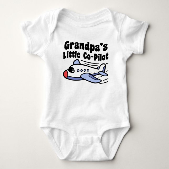 Großvaters kleiner Co-Pilot Baby Strampler (Vorderseite)