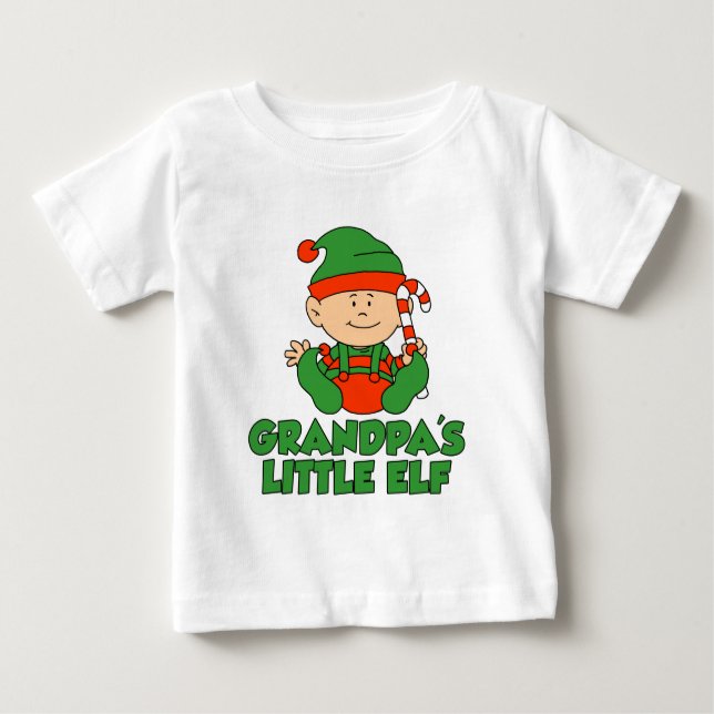 Großvaters kleiner Elf Baby T-shirt (Vorderseite)