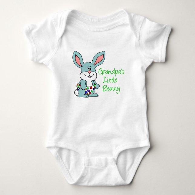 Großvaters kleiner Hase Baby Strampler (Vorderseite)