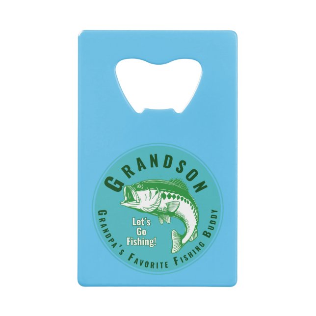 Großvaters Lieblings-Angelbuddy Geldbeutel Flaschenöffner (Vorderseite)