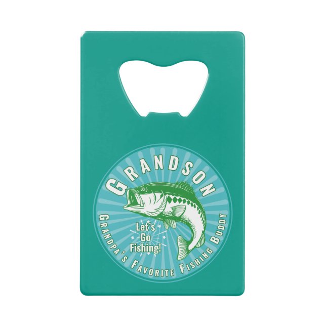 Großvaters Lieblings-Angelbuddy Geldbeutel Flaschenöffner (Vorderseite)