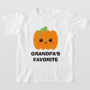 Großvaters liebster Kid's Pumpkin Graphic T - Shir T-Shirt