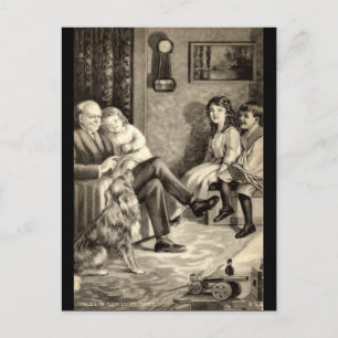 Großvaters Märchen Vintag 1918 Postkarte