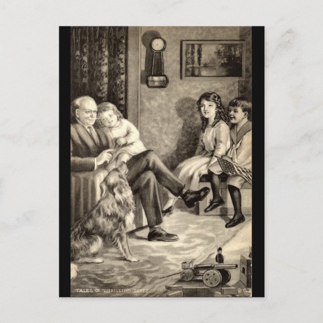 Großvaters Märchen Vintag 1918 Postkarte (Vorderseite)