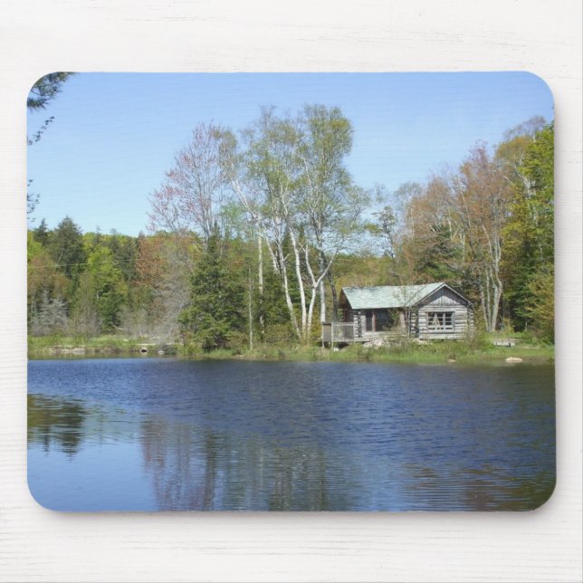 Großvaters rustikale Kabinensauna Mousepad (Vorne)