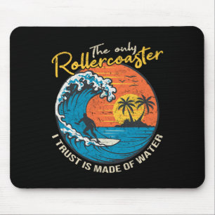 Großwellen-Surfing-Grafik-Ozean-Design für Surfer Mousepad