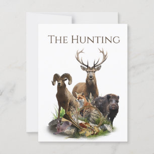 Großwildjagd Postkarte