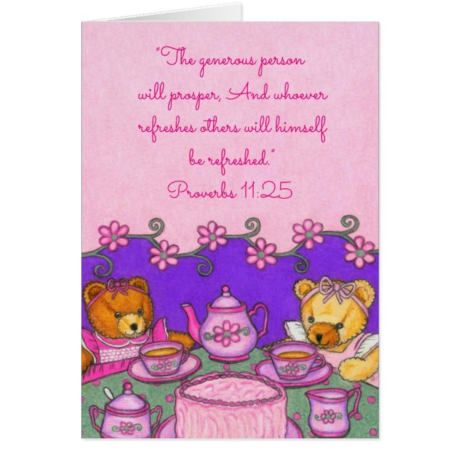 Großzügige Person Prospers~Bears Party~Scriptures (Vorne)
