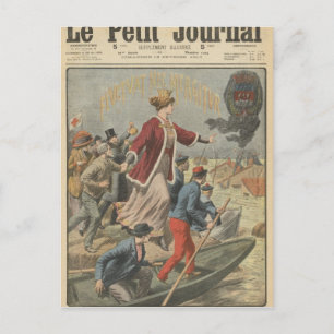 Großzügigkeit der Stadt Paris und Frankreichs Postkarte