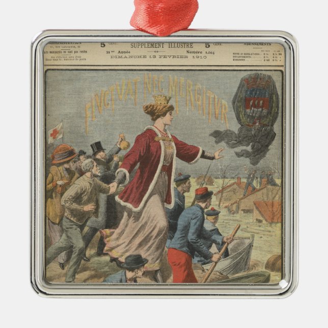 Großzügigkeit der Stadt von Paris und von Silbernes Ornament (Vorne)