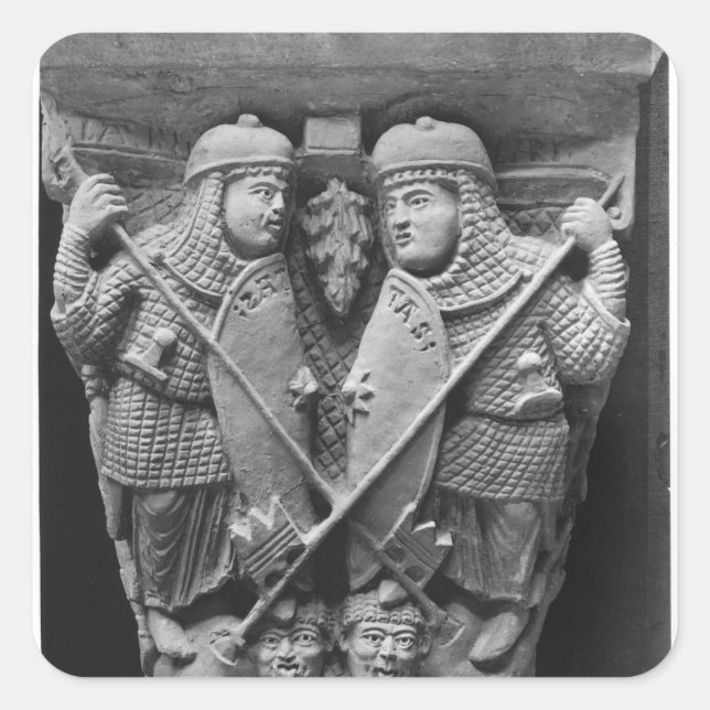 Großzügigkeit und Wohltätigkeit, die zwei Gewürze  Quadratischer Aufkleber (Vorderseite)