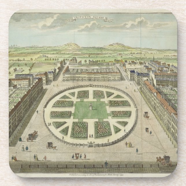 Grosvenor quadrieren, für "die Übersicht des Untersetzer (Vorderseite)