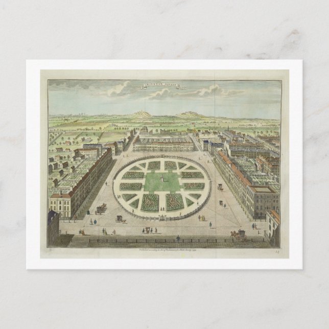 Grosvenor Square, for 'Stow's Survey of London', p Postkarte (Vorderseite)