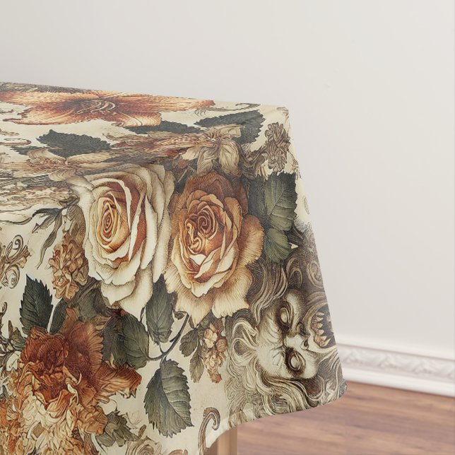 Groteske Eleganz – Gothic Large Pattern Tischdecke (Beispiel)