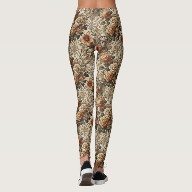 Grotesque Elegance - Gotisch Viktorianisch Leggings (Rückseite)