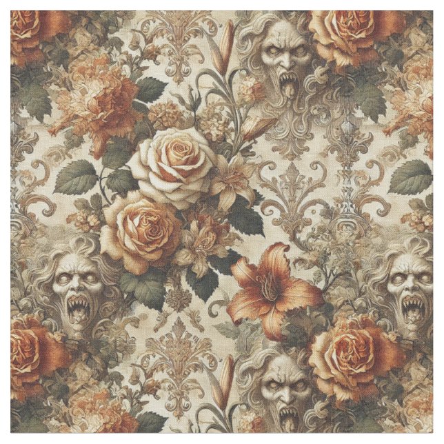 Grotesque Elegance - Gotisches Viktorianisches Kla Stoff (Nahaufnahme)