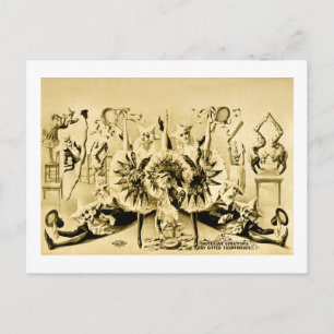Grotesque Gyrations von begabten Eccentriques 1900 Postkarte
