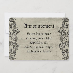 Grotesque Ornament Herz Ankündigung