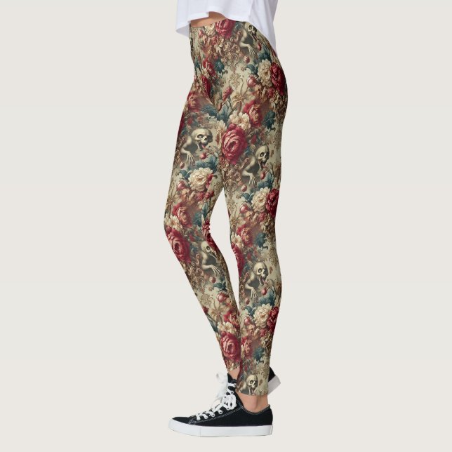 Grotesque wachsen - gotisch Viktorianisch Leggings (Links)