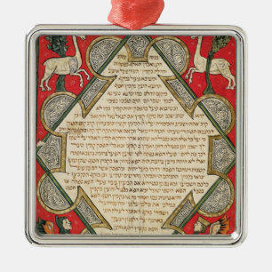 Grotesques, Illustration von Silbernes Ornament